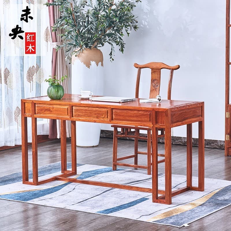 Mesa de mogno novo ouriço chinês vermelho sândalo caligrafia mesa africano jacarandá aprendizagem escrita mesa madeira m