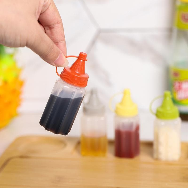 Combinação de tempero portátil para estudantes, garrafa pequena, dormitório, conjunto de cozinha, molho de soja, vinagre
