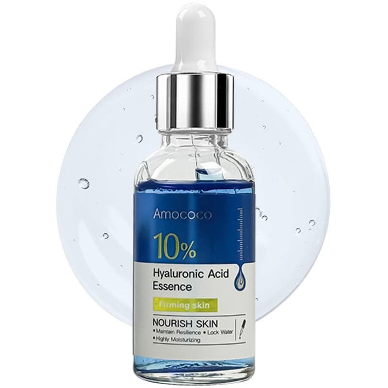 Sérum de Ácido Hialurônico para o Rosto, Sérum Hidratante Diário para o Rosto, Essência Anti-Envelhecimento com Glicerin