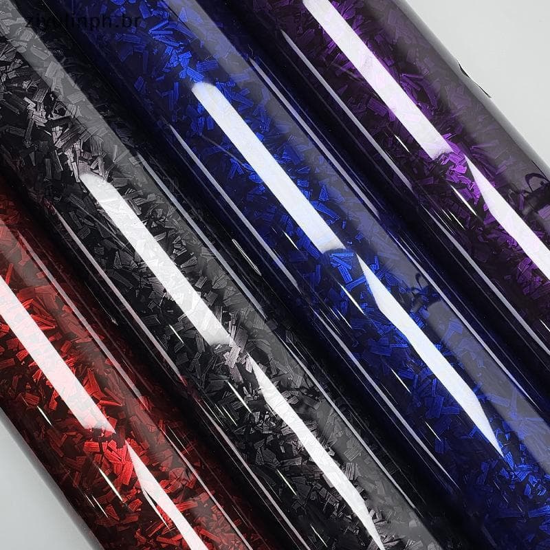 ziyulinph Pedra De Fibra De Carbono Para Carro , Imitação Que Muda De Cor Interior Espelho Retrovisor Stiers Filme De Co