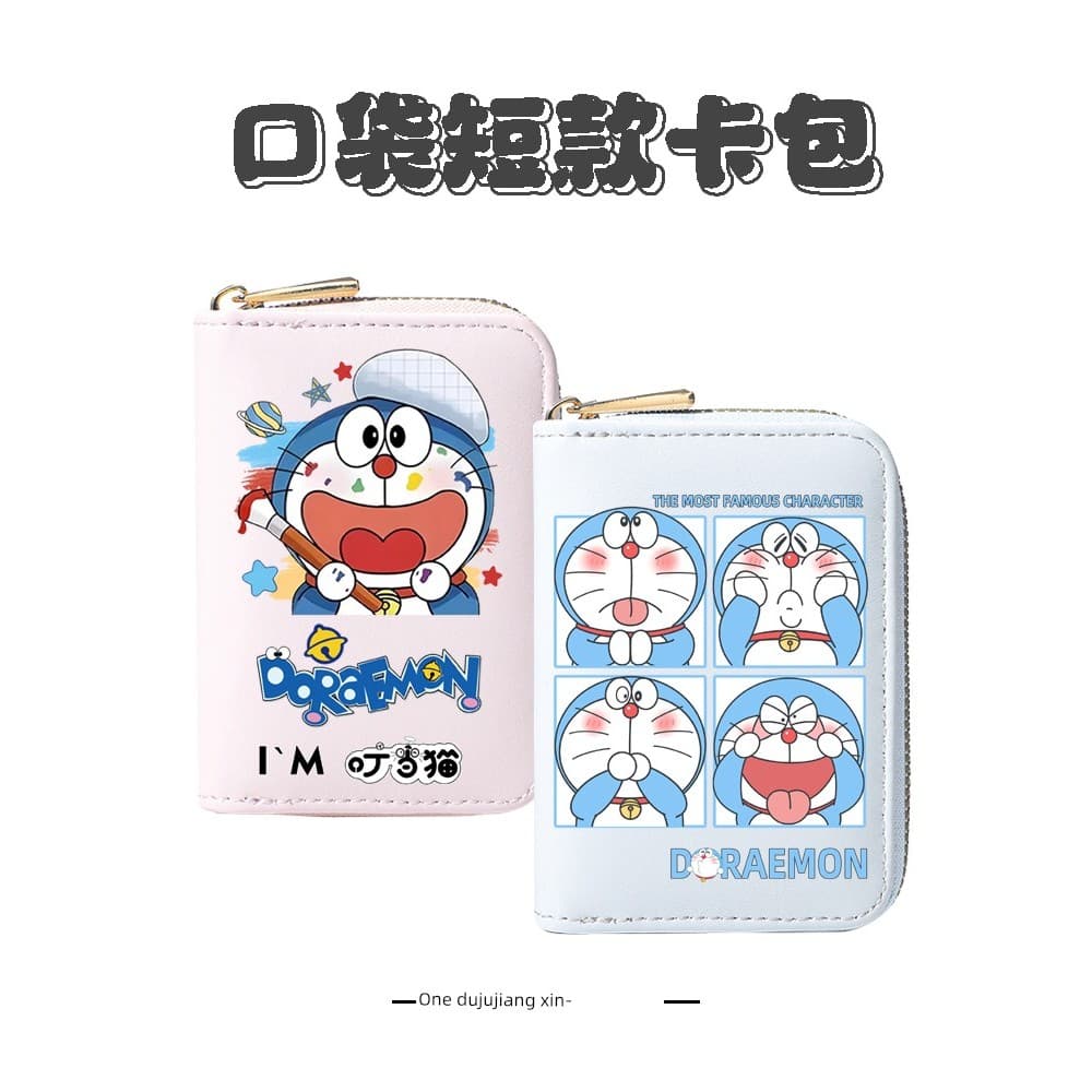 carteira masculina com ziper carteira masculina Doraemon Dora Merchandise Coin Purse Masculino Estudante Carteira Curta