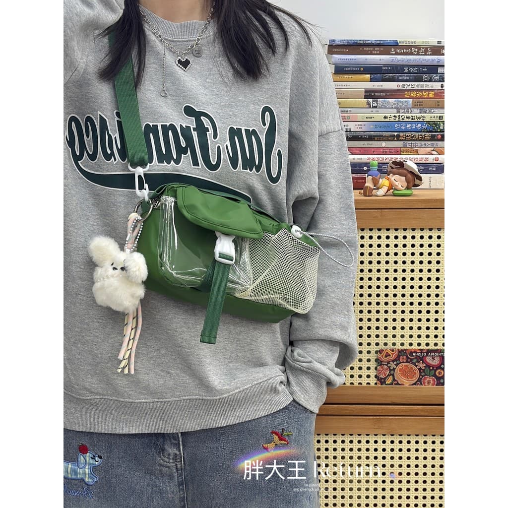 Ins nicho Design High-End saco do mensageiro feminino estudante universitário viagem Commuter saco do telefone móvel de