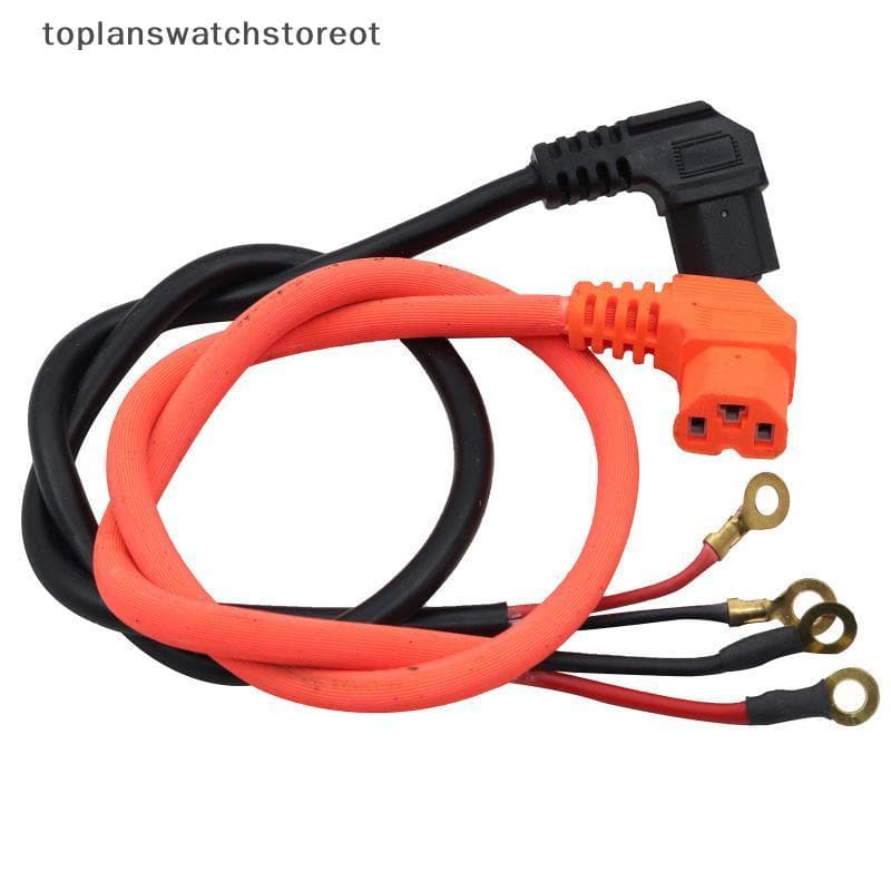 TOL 70/160CM Bateria Conector Cabo De Carregamento Soet Alimentação Alongado Linha Cotovelo Para Scooter Elétrico Peças