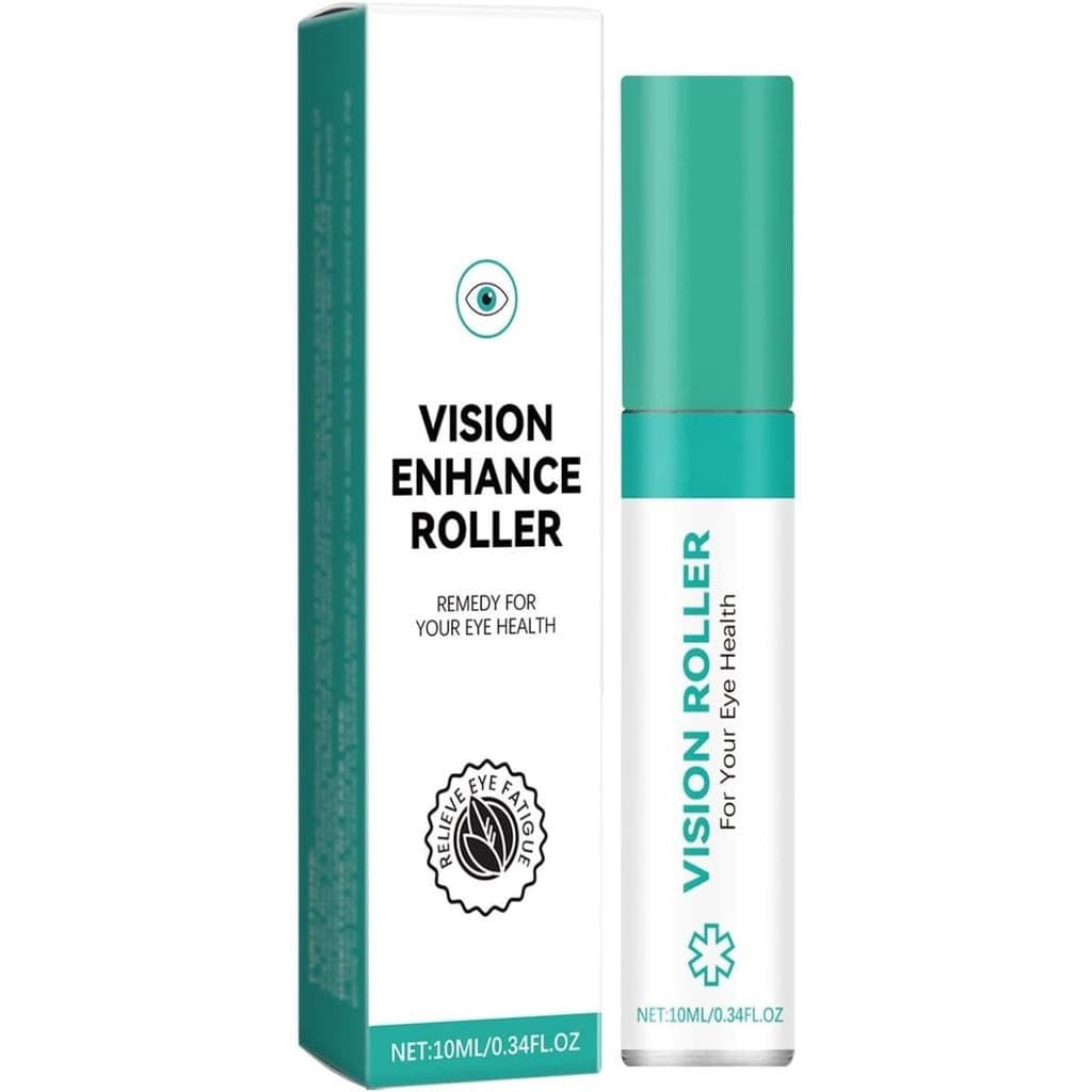 Sérum em Rolo para Melhorar a Visão, Sérum de Massagem Ocular com Rolo para Melhorar a Visão, Alivia a Tensão nos Olhos,
