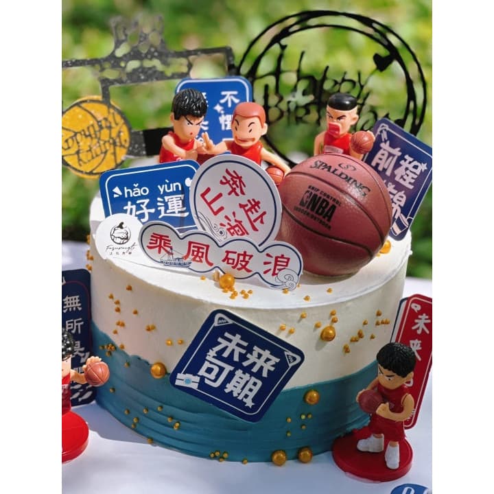 Cesta de basquete bolo de aniversário decoração ornamentos meninos tênis infantis decoração de aniversário prospectos se