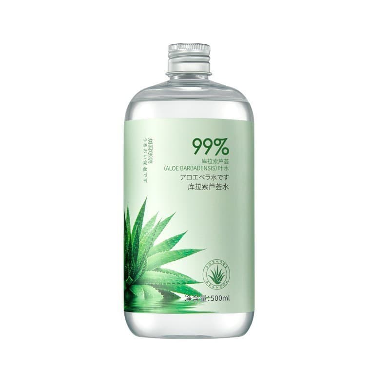 Cabelo 2 Pcs Biboya Curacoso Aloe Vera Essência de Água Toner de Água Garrafa Grande 500ml * 2 Pcs Aloe Vera VC Água