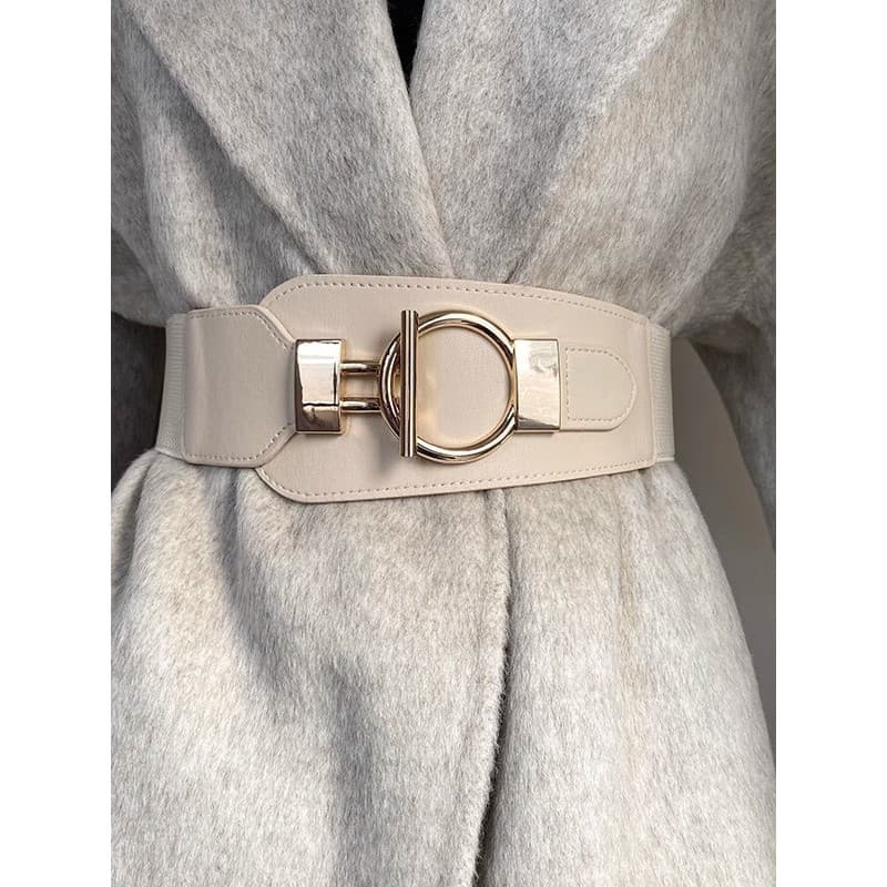 Casaco cinto feminino High-End sentimento combinando saia na moda elástico estiramento camisola exterior combinando All-
