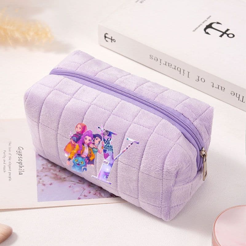 KPOP bruxa caçador grupo carta saco cosmético de pelúcia viagem cuidados com a pele produto saco de armazenamento de alt