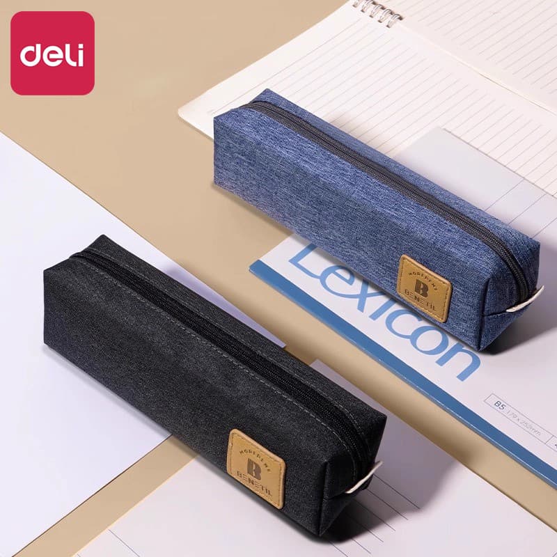 Deli Estojo Simples estilo ins Pequeno Estojo Fresco Caixa de Papelaria Bolsa de Papelaria Alunos do Ensino Médio Alunos