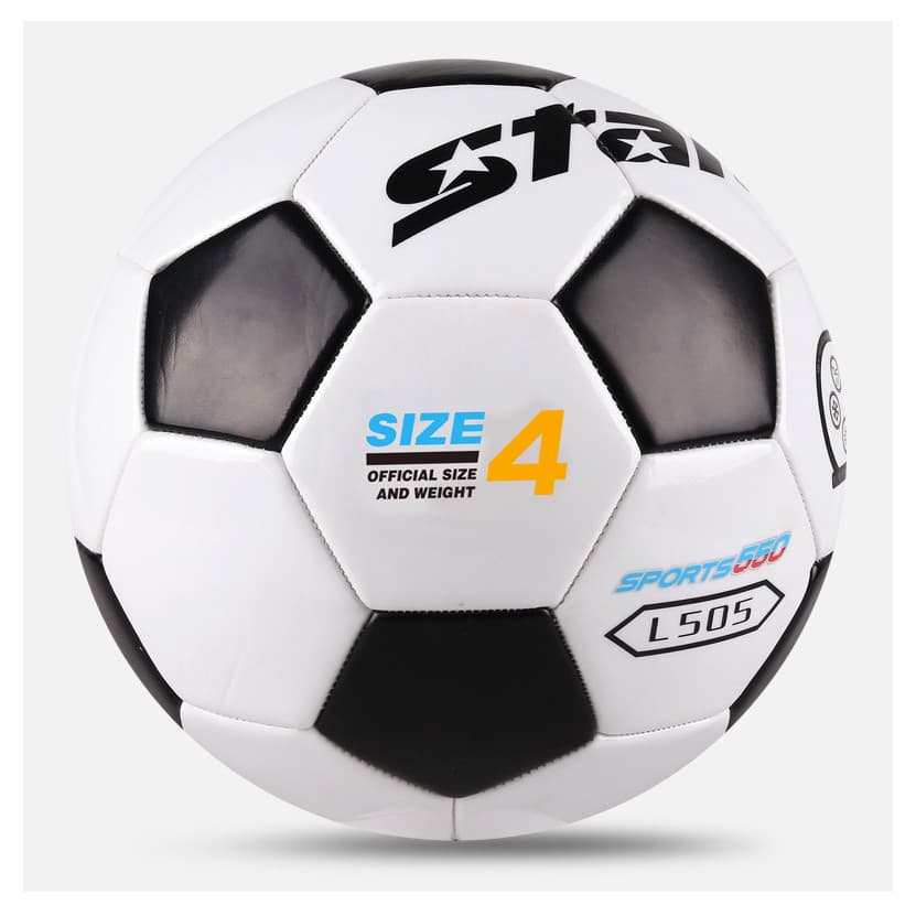 Novo estilo frete grátis Shida Football Classic Preto Branco No. 4 Crianças Adolescentes Futebol Estudante do Ensino Méd