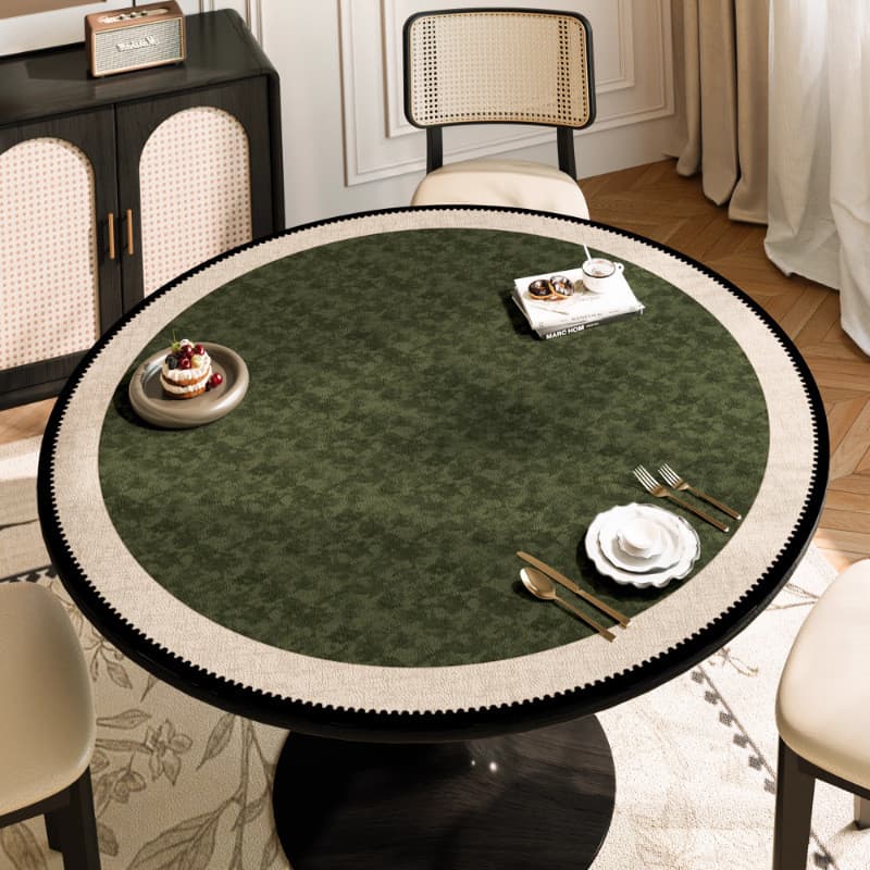 Tapete de mesa redondo estilo Medieval, à prova d'água, à prova de óleo, descartável, Anti-escaldante, tapete de mesa re