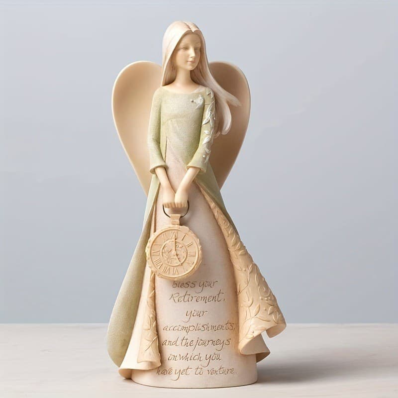 Escultura de anjo ornamentos casa Desktop resina decoração dia do professor presente do dia das mães dia das mães