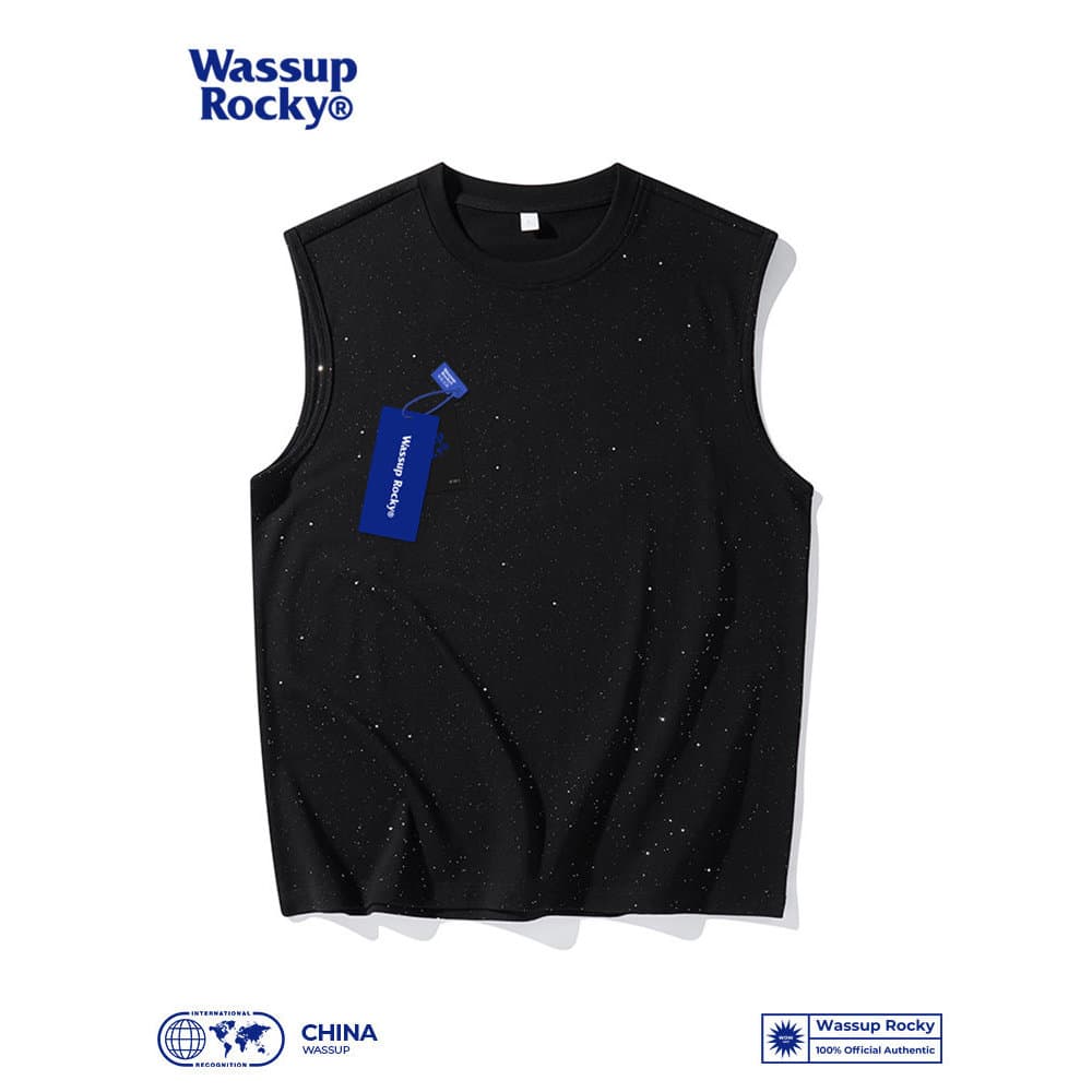 WASSUP ROCKY Verão na moda gelo seda cor sólida colete confortável All-Match legal respirável refrescante sem mangas top