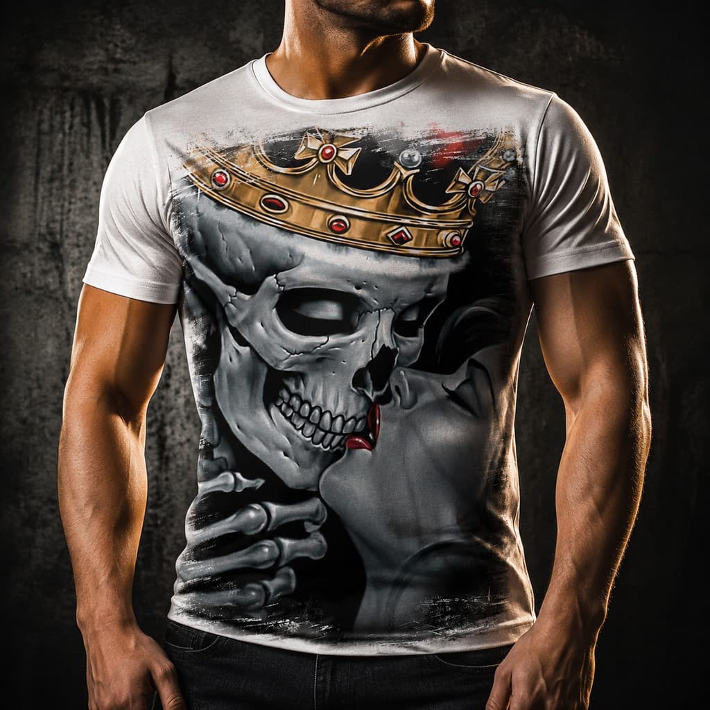 Camisa Camiseta Masculina Caveira 61