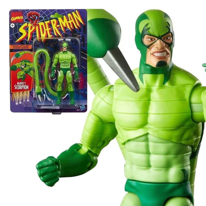 Zhuzhou Liying Trading Co., Ltd. Cartão de parede retrô Hasbro Marvel legends ML Spiderman 1/12 Scorpion Pronto estoque