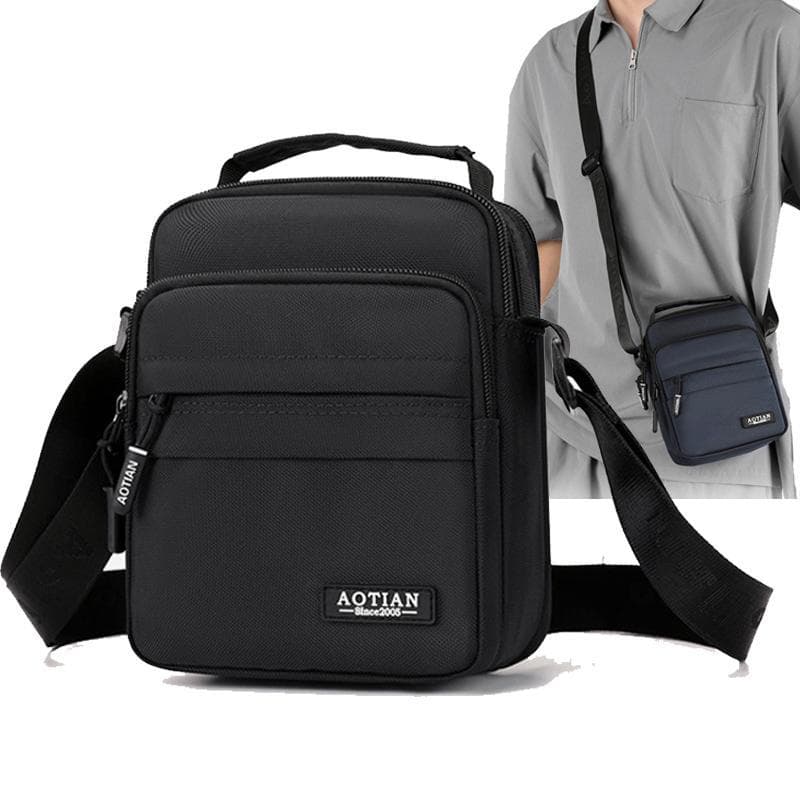 Homens primavera pequena bolsa de ombro portátil Mini pequena bolsa de ombro do telefone móvel lazer viagem mochila Oxfo