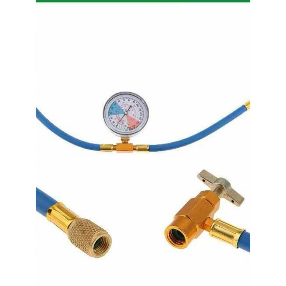 Adequado para R134a sistema de ar condicionado do carro tubo de flúor tubo suplementar ferramenta de adição líquida supl