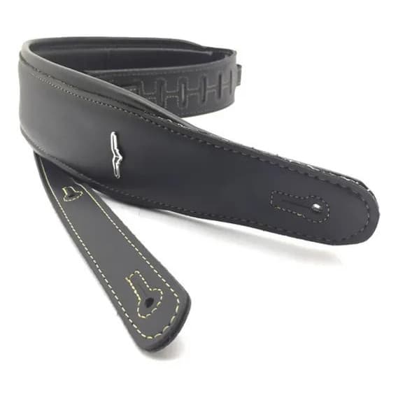 Correia Comfort Avs De Guitarra Baixo Violão Ajustável Bk