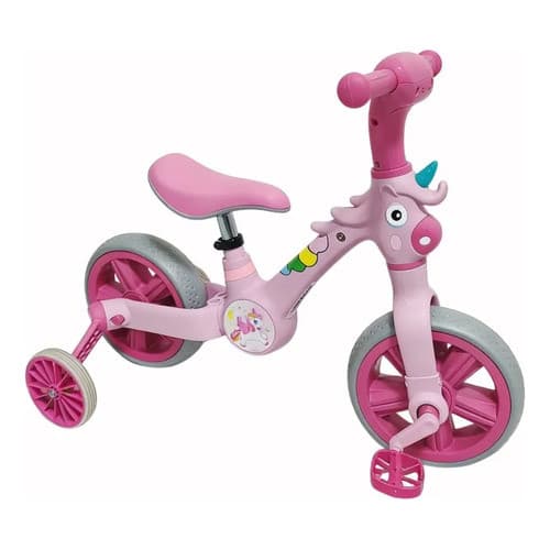 Bicicleta Infatil Com Rodinha Unicórnio - Rosa Rosa 09