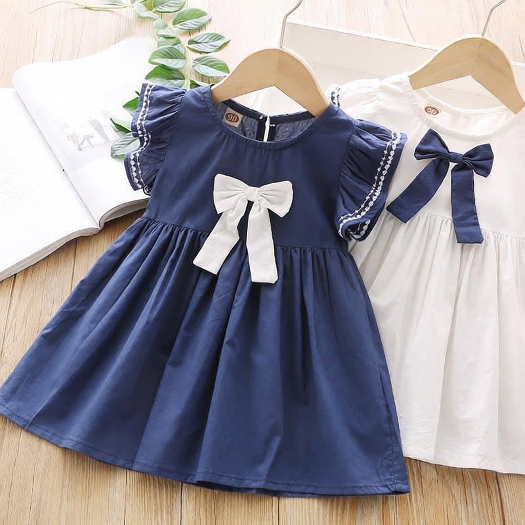 2026 verão novo estilo meninas vestido pai-filho crianças Wear verão estilo ocidental bebê menina bonito vestido de prin