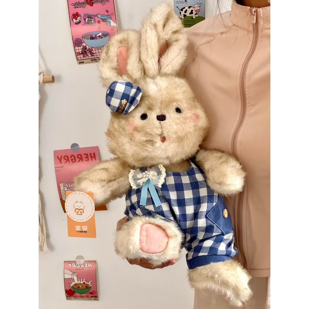 Genuíno Lanxi coelho boneca bonito brinquedo de pelúcia boneca menina dormir travesseiro boneca menina presente aniversá