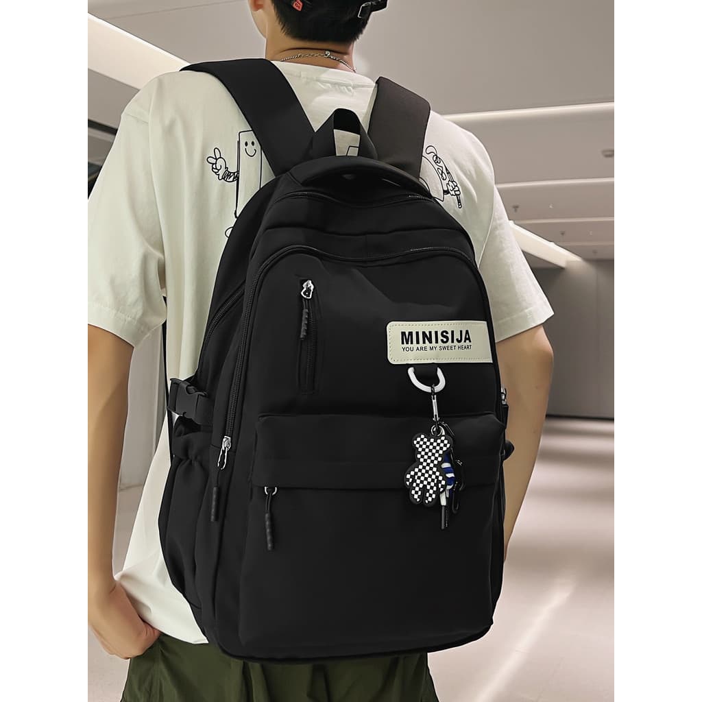 2026 novo estilo mochila júnior meninas do ensino médio simples estudantes do ensino médio de grande capacidade estudant