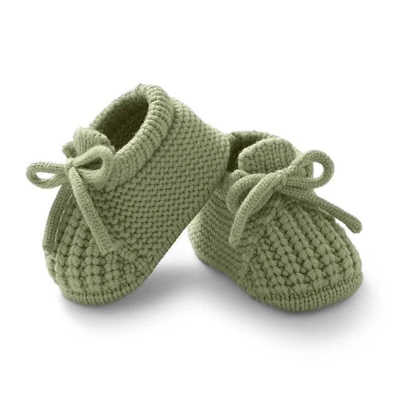 Sapatos De Bebê De Malha Recém-Nascido 0-18M Acessórios De Roupas Quentes Infantis Meninos Meninas Primeiras Botas
