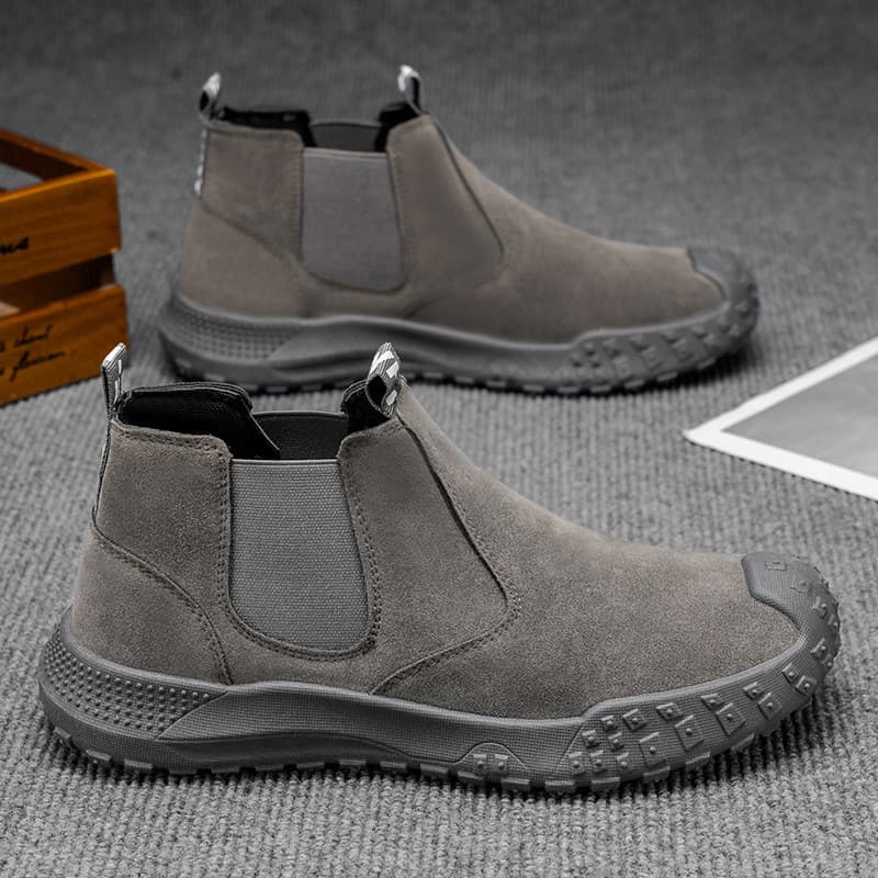 Outono sapatos masculinos de alta qualidade Martin botas masculinas antiderrapante resistente ao desgaste canteiro de ob