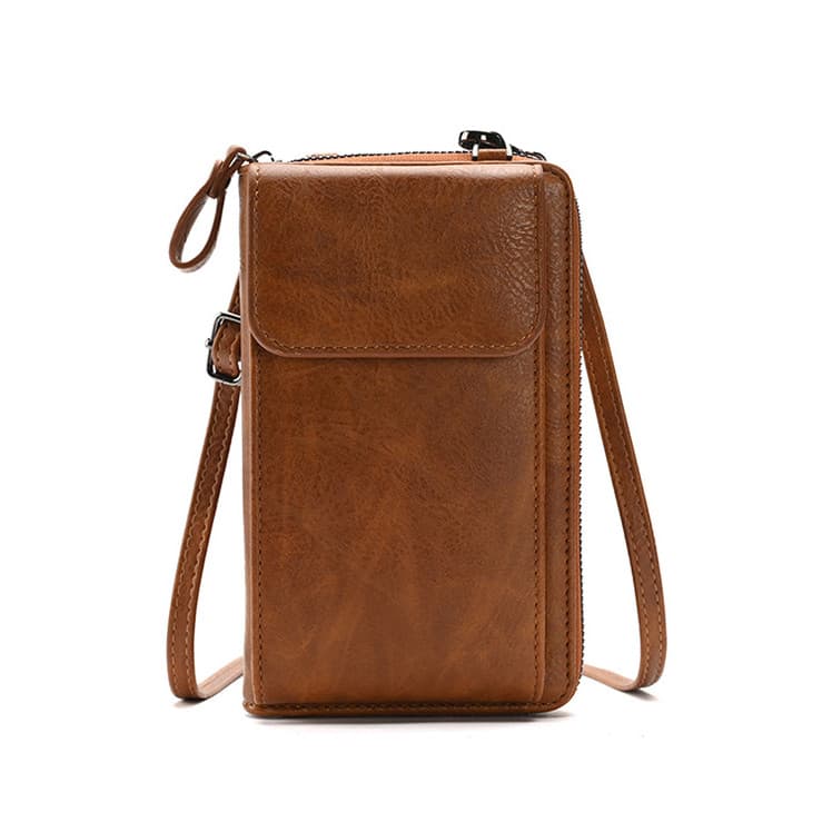 Simples All-Match pequena bolsa de couro senhoras bolsa de moedas do telefone móvel Mini saco do telefone móvel mensagei
