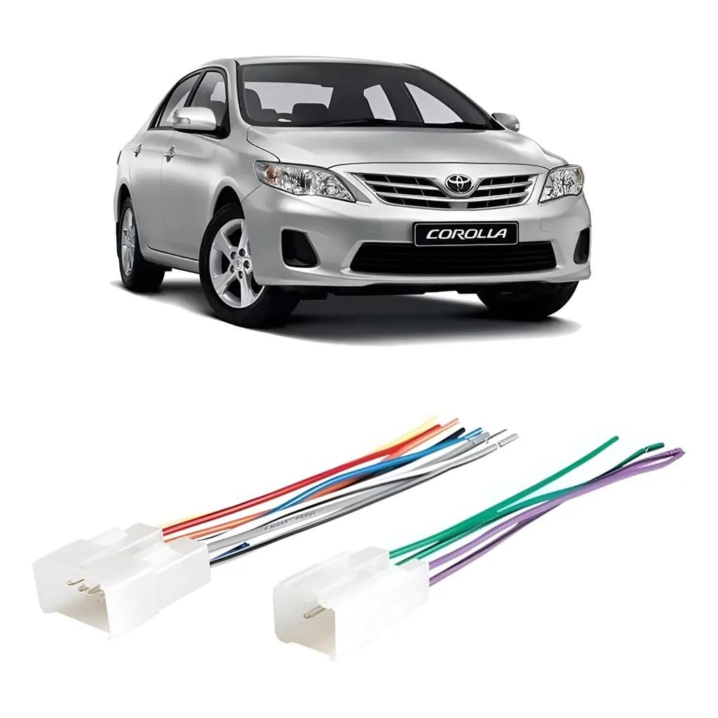 Chicote Adaptador Toyota Corolla 2000 A 2019 Multimídia Cd