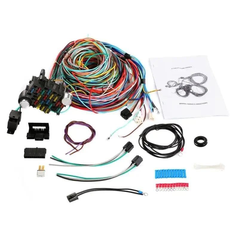 Chicote De Fios Universal Para Modificação De Carro , 21 Circuitos , Motor GM , Ford E Mopar , Troca De Luzes , Fechadur