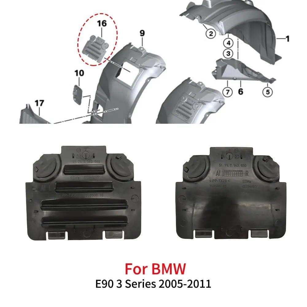 Para BMW E88 E90 Arco Da Roda Dianteira Do Carro Fender Forro Painel De Acesso Tampa Lâmpada Farol Substituição 1 3 Séri