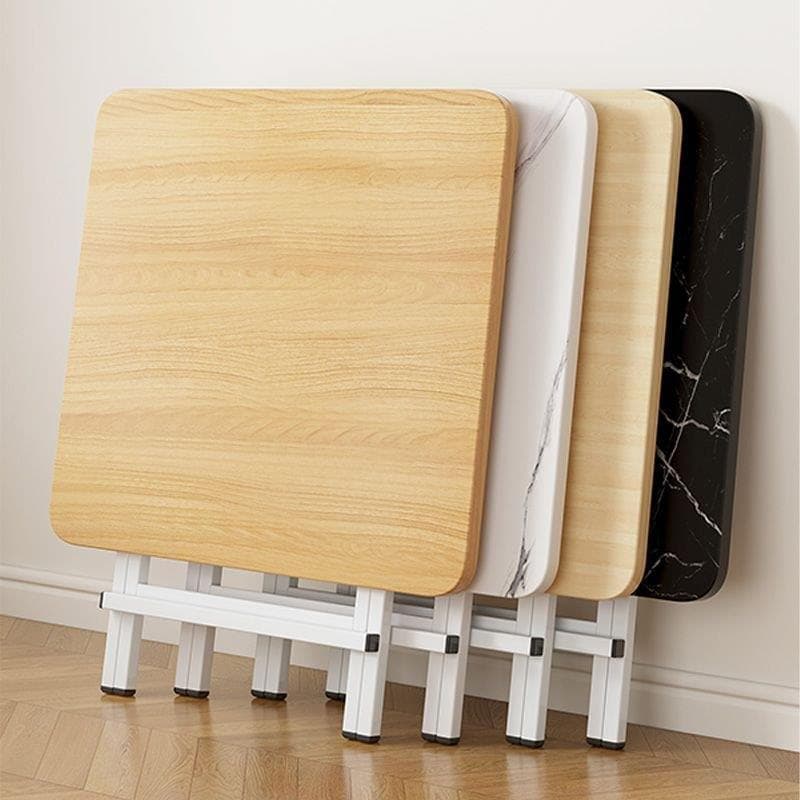 Mesa de jantar doméstica pequeno apartamento retangular mesa de jantar tenda portátil dobrável mesa de comer simples mes