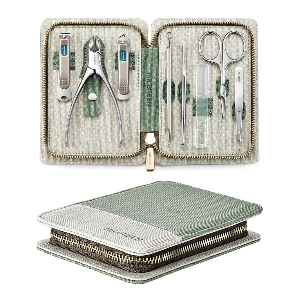 Conjunto de Manicure 8 em 1, Kit Profissional de Pedicure, Kit de Manicure em Aço Inoxidável, Kit de Cuidados para Unhas