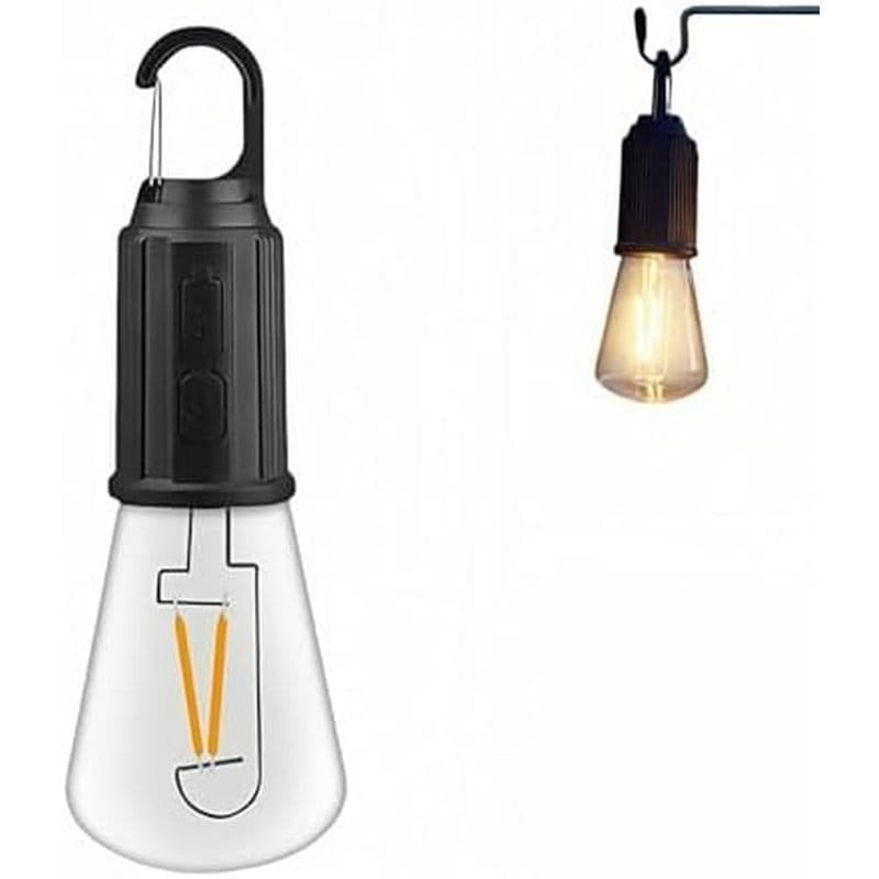 Lanterna De Acampamento LED Portátil , Gancho Pendurado Em Qualquer Lugar , Recarregável USB-C , 3 Modos De Brilho , Res