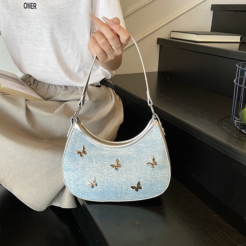 Meninas 2026 Novo Estilo Verão All-Match Popular Bolsa Jeans
