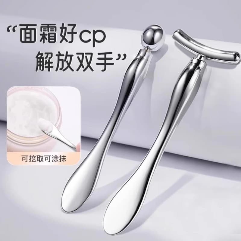 Creme facial colher creme para os olhos massageador Rollerball olho Edema face Lifting endurecimento ferramenta útil ess