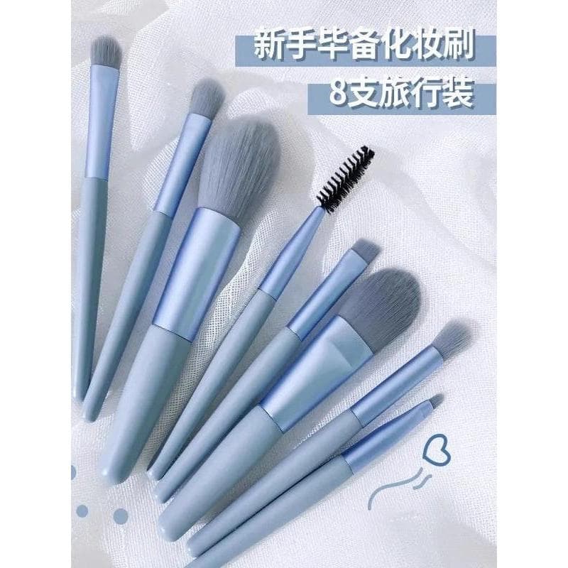 8 iniciantes ins Anti-envelhecimento de alto valor pincéis de maquiagem conjunto completo escova de sombra de cabelo mac