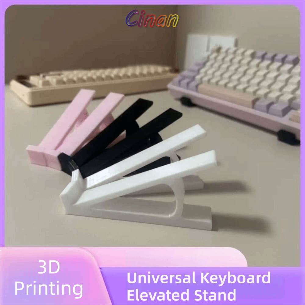 CINAN 1 Par De Riser Para Teclado De Computador , Acessórios Suporte Elevado Portátil , Monitor De Plástico