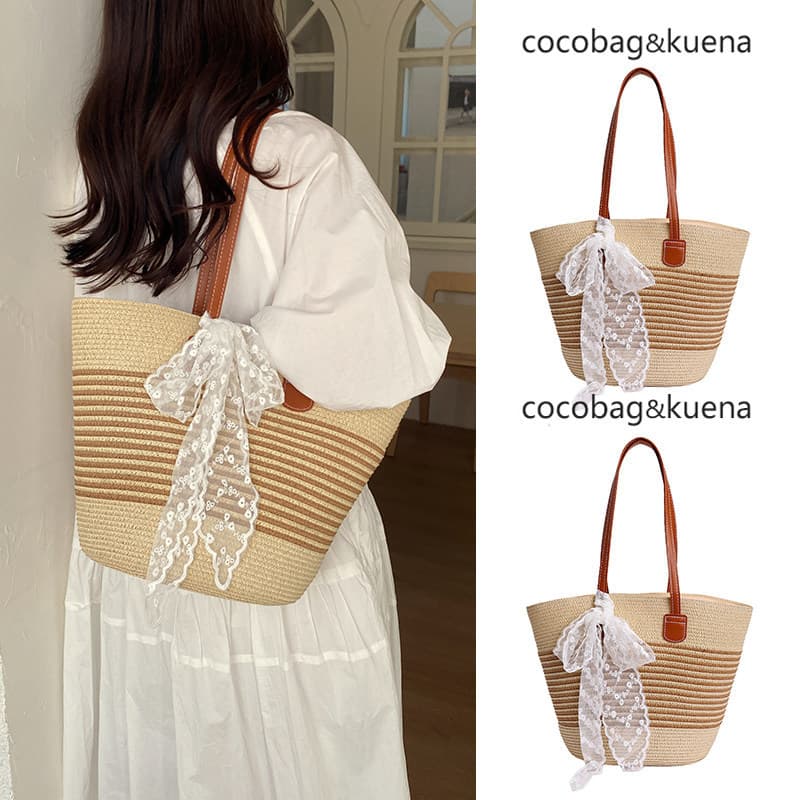bolsa femenina bolsa transversal feminino Verão verão verão beira-mar férias estilo tecido palha saco feminino 2026 novo