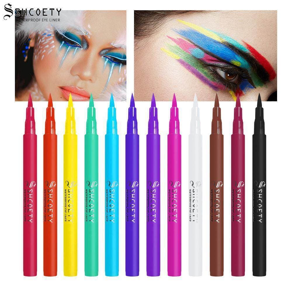 Caneta Líquida Delineadora Colorida SHCOETY Fosca Para Maquiagem Transfronteiriça