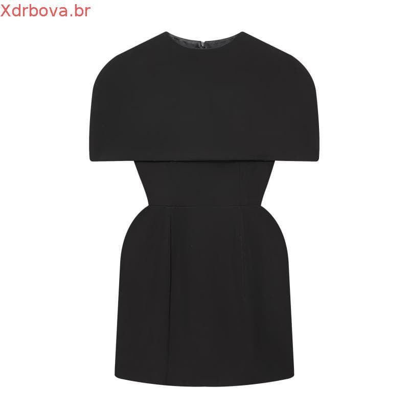 ZA Outono Inverno Novo Estilo Retro Moda Sem Mangas Conjunto de Pescoço Quadrado Vestido Xale 902668