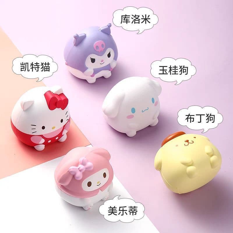 Brinquedo antiestresse Sanrio de alta elasticidade para alívio de estresse na mesa e para apertar, brinquedo de recupera