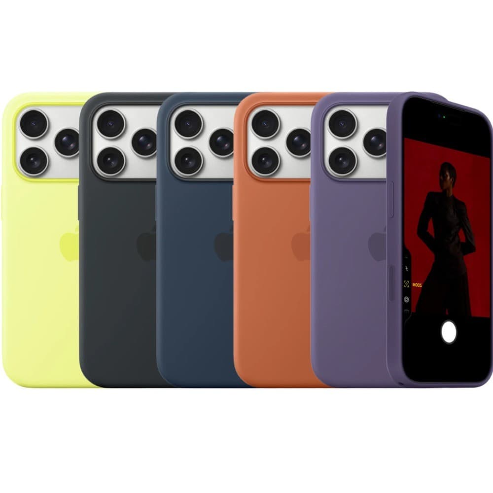 New Official Colorful Silicone Case for iPhone 17 Pro Max with Camera Button | Liquid Wireless Charging Ma