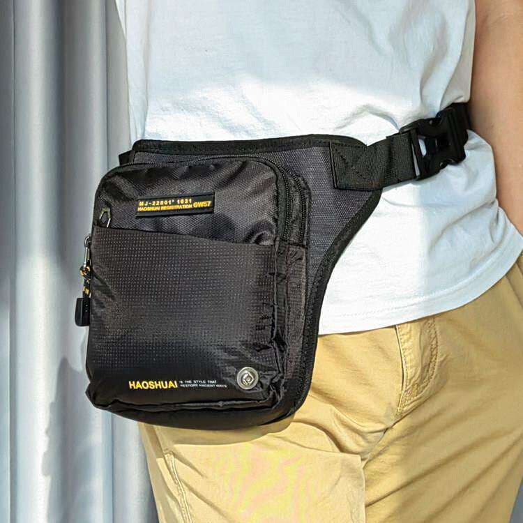 Novo saco de cintura Casual masculino multifuncional leve saco de perna ciclismo motociclista pequeno saco do mensageiro