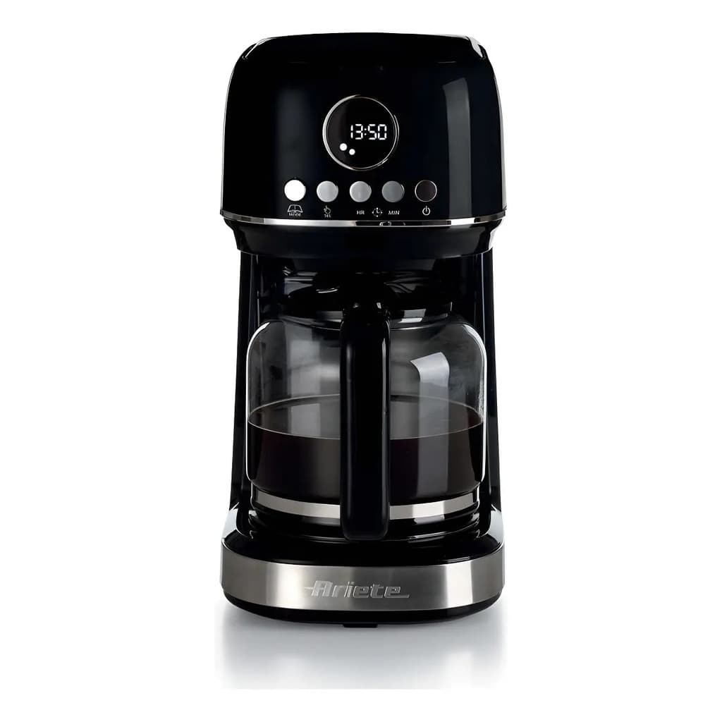 Cafeteira Ariete Moderna Preta Programável Com Filtro Preto 15 xícaras