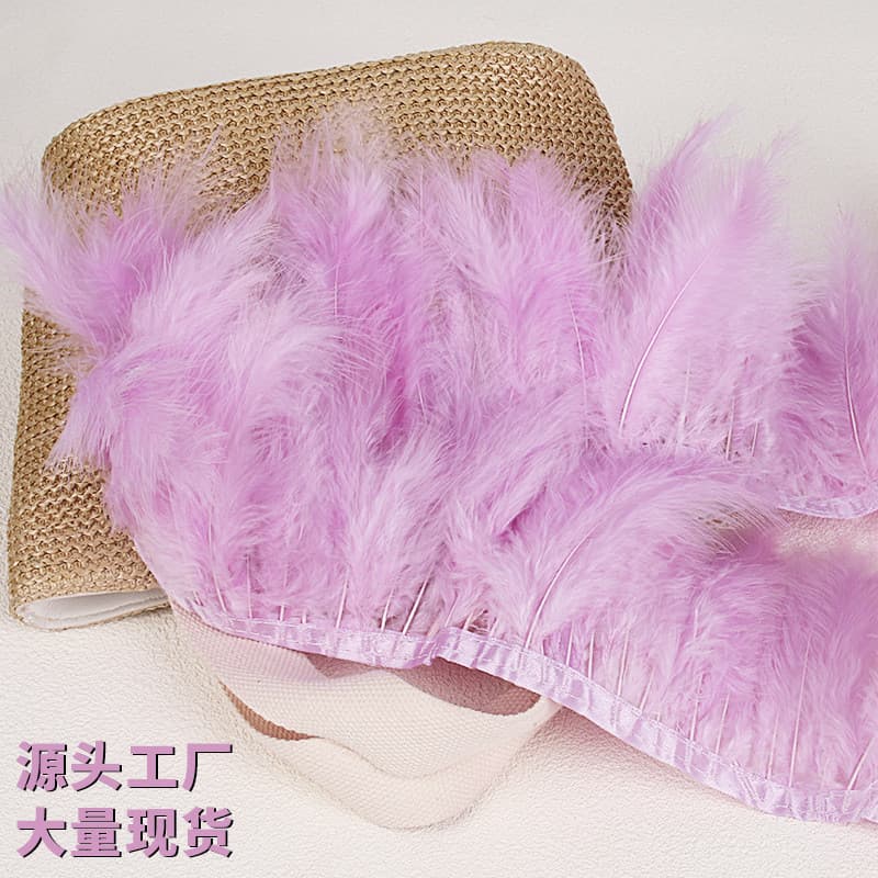 Tecido de pelúcia decorativo, franjas, penas de pelúcia, acessórios para saia de pintinho, acessórios de vestuário, roup