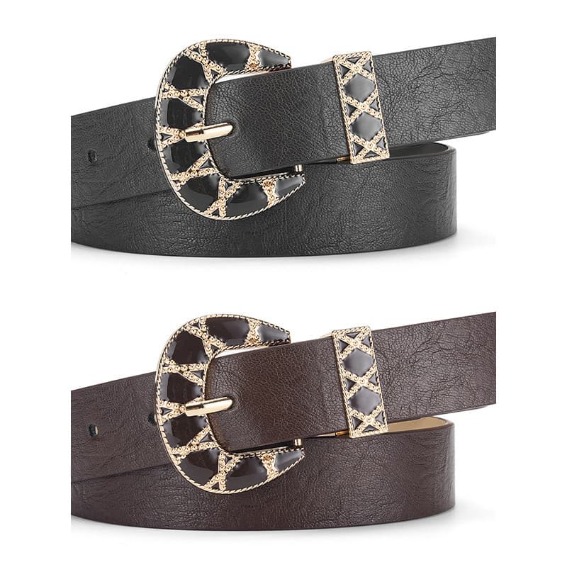 All-Match senhoras cinto simples moda decorativa cinto blusão exterior calças decorativas cinto largo novo estilo