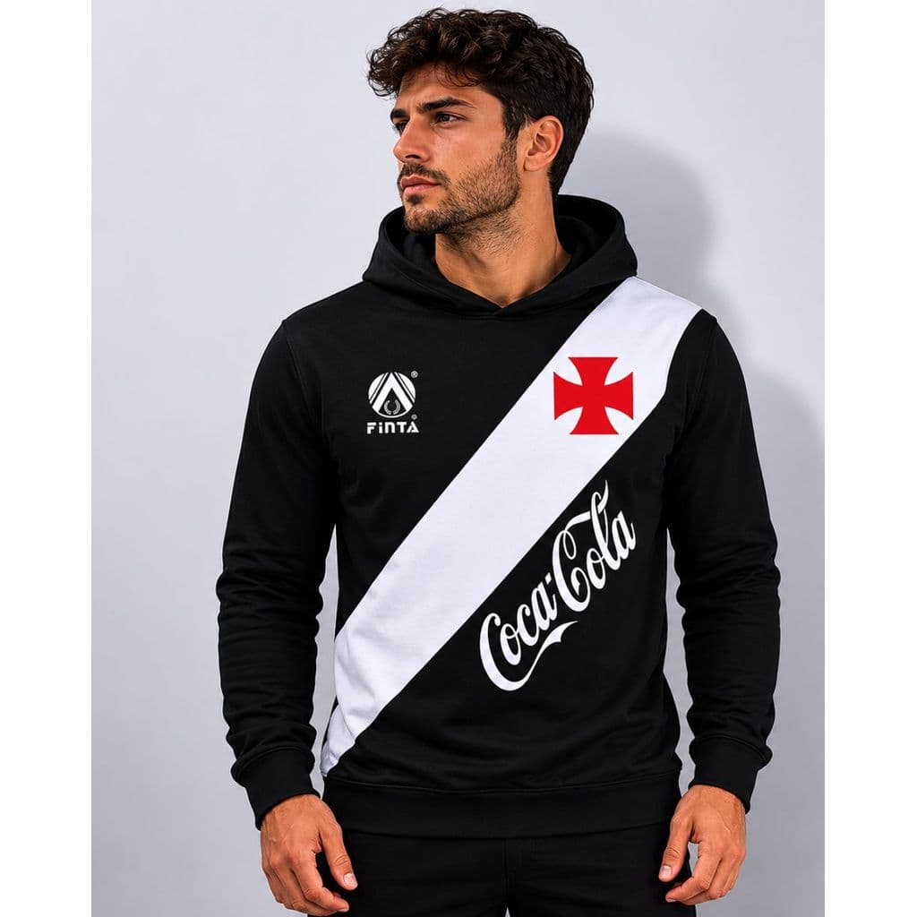 Moletom de Capuz  Full Estampa Carioca Time de Futebol Vaco Blusa de Frio Fechado Confortavel