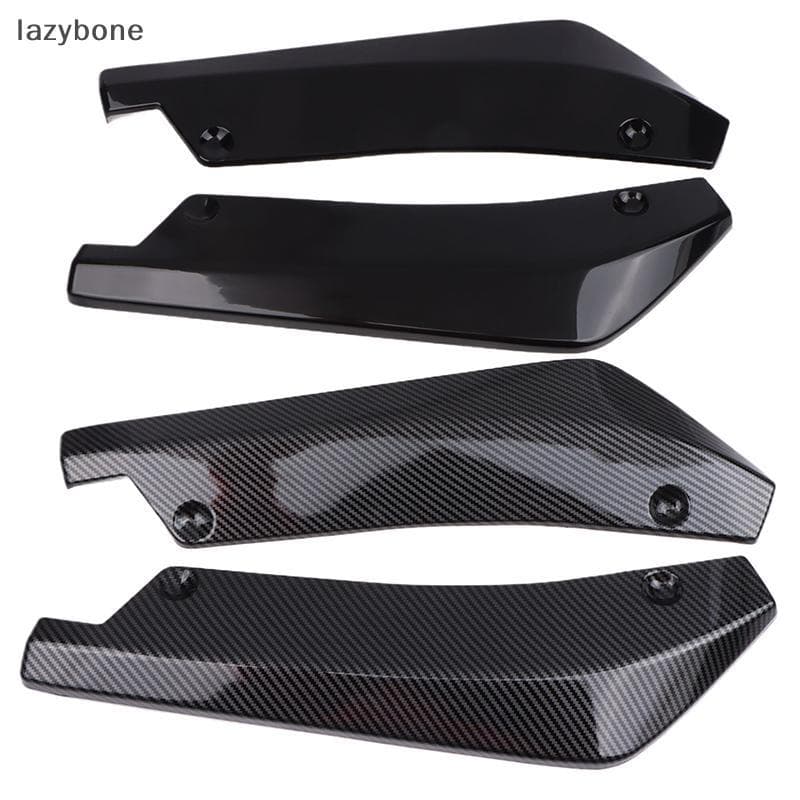 1 Par De Winglets De Fibra De Carbono Carro Pára-Choques Spoiler Divisor Protetor De Saia Lateral